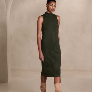 NWT XS banana republic factory midi sweater dresss